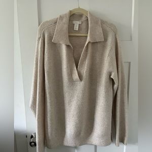 H&M Oversized Collared Sweater
